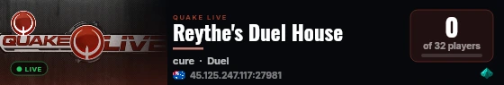 Reythe's Duel House live status badge