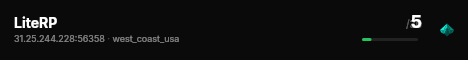 LiteRP live status badge