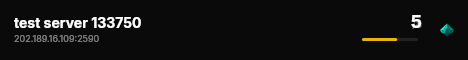 test server 133750 live status badge