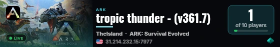 tropic thunder - (v361.7) live status badge