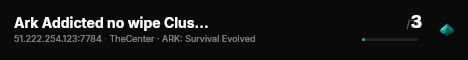 Ark Addicted no wipe Cluster - (v361.7) live status badge