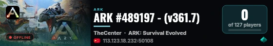 ARK #489197 - (v361.7) live status badge