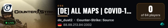 [DE] ALL MAPS | COVID-19 QUARANTAENE-TEAM live status badge