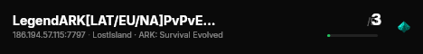 LegendARK[LAT/EU/NA]PvPvE X10-MANx5 CROSSPLAY LOST - (v361.7) live status badge