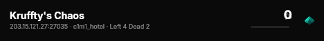 Kruffty's Chaos live status badge