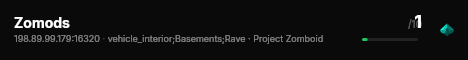 Zomods live status badge