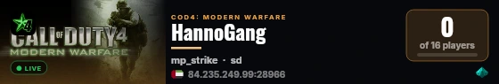 HannoGang live status badge