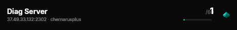Diag Server live status badge