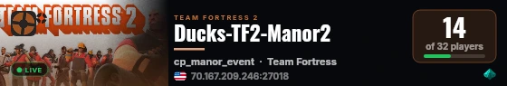 Ducks-TF2-Manor2 live status badge