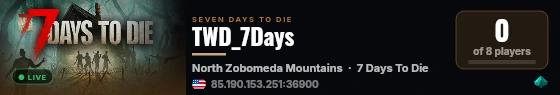 TWD_7Days live status badge