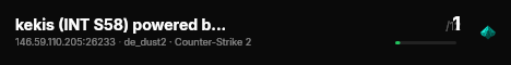 kekis (INT S58) powered by PRACC.COM live status badge