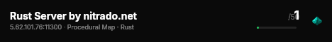Rust Server by nitrado.net live status badge