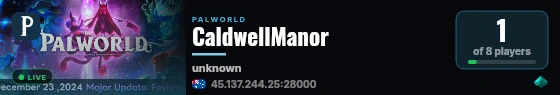 CaldwellManor live status badge