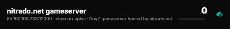 nitrado.net gameserver live status badge