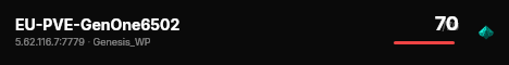 EU-PVE-GenOne6502 live status badge