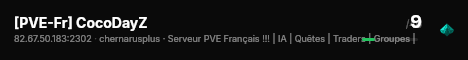 [PVE-Fr] CocoDayZ live status badge