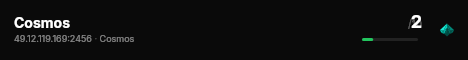 Cosmos live status badge