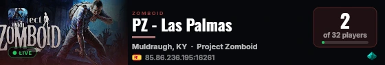 PZ - Las Palmas live status badge
