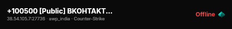 +100500 [Public] BKOHTAKTE 18+ live status badge