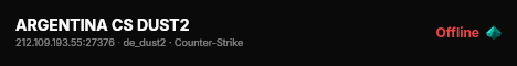 ARGENTINA CS DUST2 live status badge