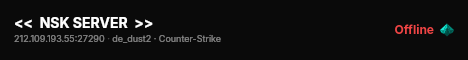 <<  NSK SERVER  >> live status badge