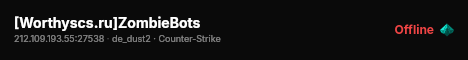 [Worthyscs.ru]ZombieBots live status badge