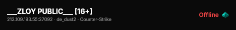 ___ZLOY PUBLIC___ [16+] live status badge