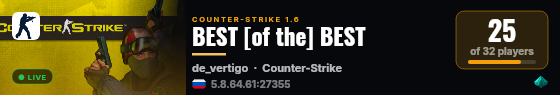 BEST [of the] BEST live status badge