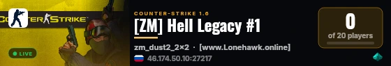 [ZM] Hell Legacy #1 live status badge