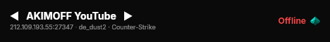 ◄   AKIMOFF YouTube   ► live status badge