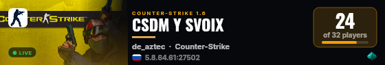 CSDM Y SVOIX live status badge