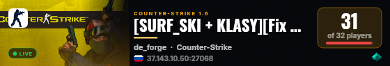 [SURF_SKI + KLASY][Fix Crash][RESET 01.07] StrefaSkilla.pl [201LVL][Perki | Monety | Skiny] @pukawka.pl live status badge
