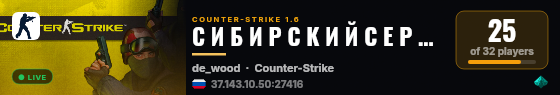 С И Б И Р С К И Й С Е Р В Е Р 18+ live status badge