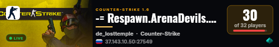 -= Respawn.ArenaDevils.Ru=- [Respawn Outstanding] live status badge