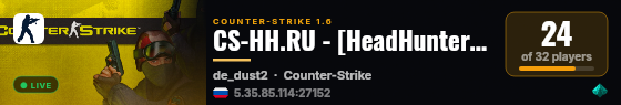 CS-HH.RU - [HeadHunters] 24/7 live status badge