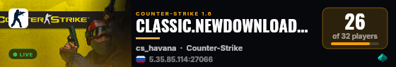 CLASSIC.NEWDOWNLOADCS.COM live status badge