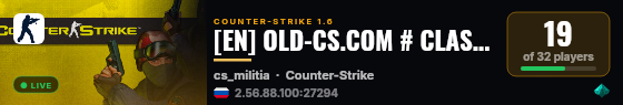 [EN] OLD-CS.COM # CLASSIC [V.I.P] ® live status badge