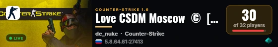 Love CSDM Moscow  ©  [FREE VIP] live status badge
