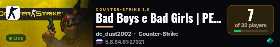 Bad Boys e Bad Girls | PEGA BANDEIRA | @HOSTBR.GAMES live status badge
