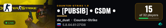 • [PUBSIB] • CSDM • live status badge
