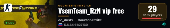 VsemTeam_RzN vip free live status badge