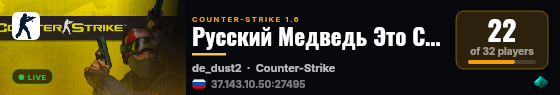Русский Медведь Это Сила live status badge