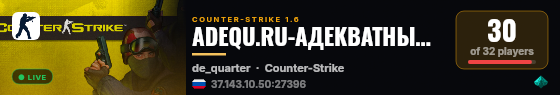 ADEQU.RU-АДЕКВАТНЫЙ PUBLIC © live status badge