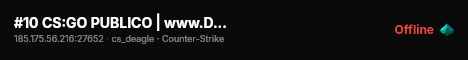 #10 CS:GO PUBLICO | www.DrunkGaming.net live status badge