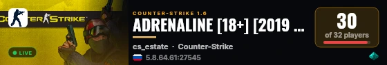 ADRENALINE [18+] [2019 - 2023] [Free VIP] live status badge