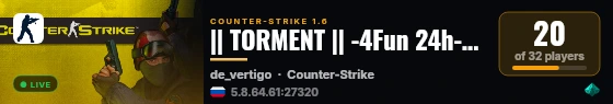|| TORMENT || -4Fun 24h-Oficial @BRXGames live status badge