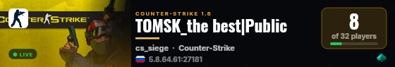 TOMSK_the best|Public live status badge