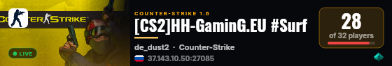 [CS2]HH-GaminG.EU #Surf live status badge