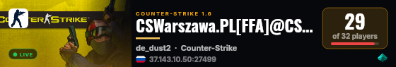 CSWarszawa.PL[FFA]@CSWarszawa.PL live status badge