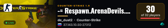 -= Respawn.ArenaDevils.Ru=- [Respawn Outstanding] live status badge